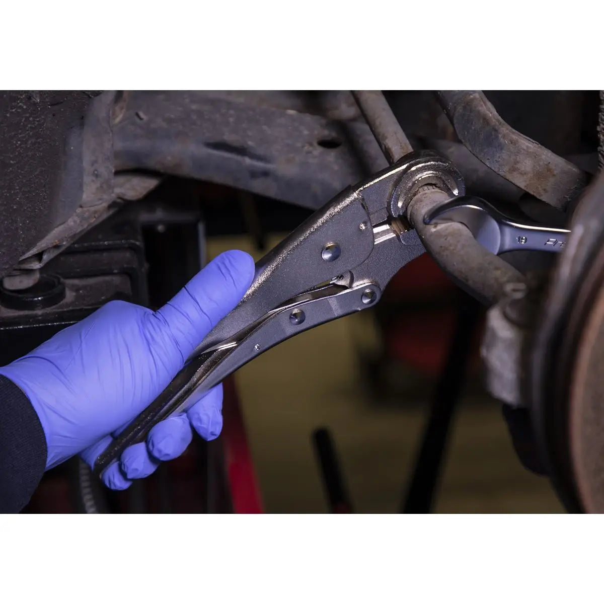 Sealey Premier Locking Pliers Round Jaws 235mm 0-50mm Capacity