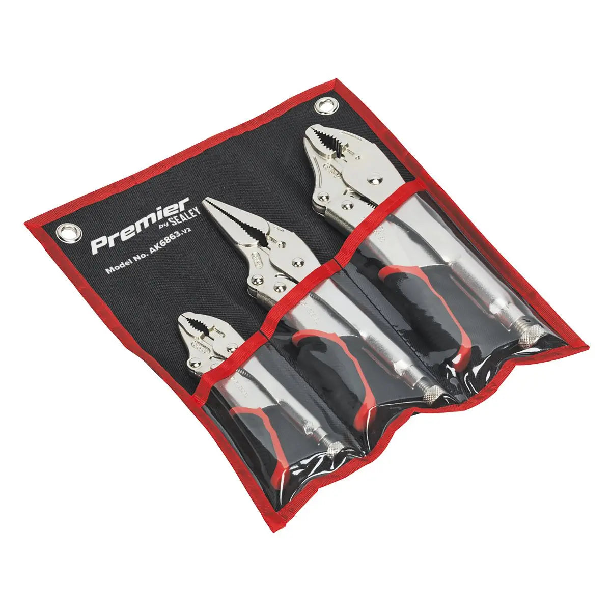 Sealey Premier Locking Pliers Set 3pc Quick Release