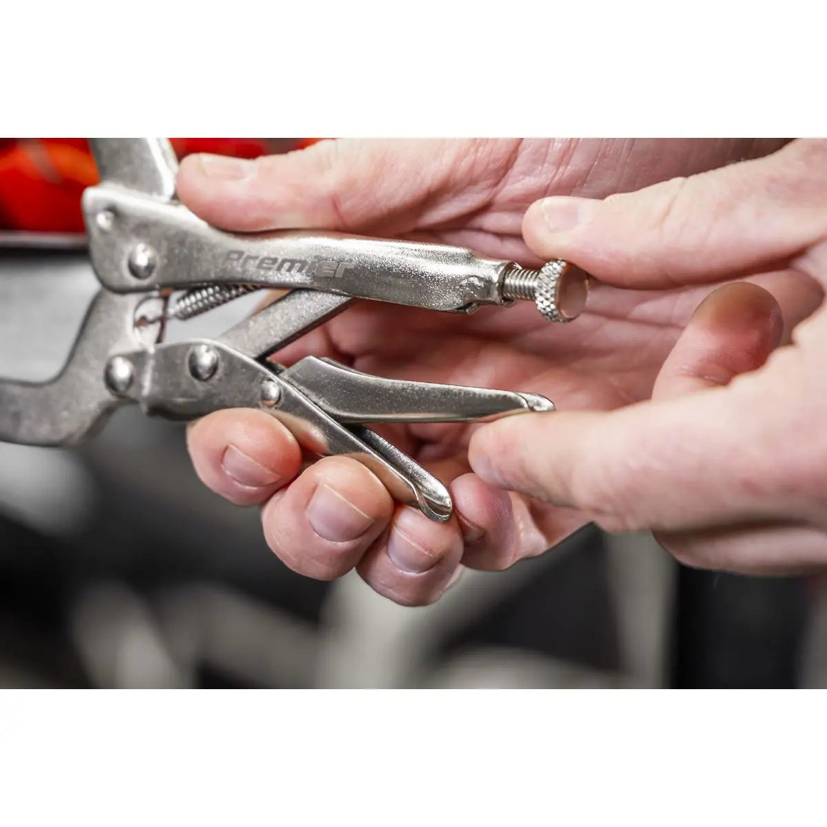 Sealey Premier Locking Pliers Set with Foam Tray 10pc White Rose Tools
