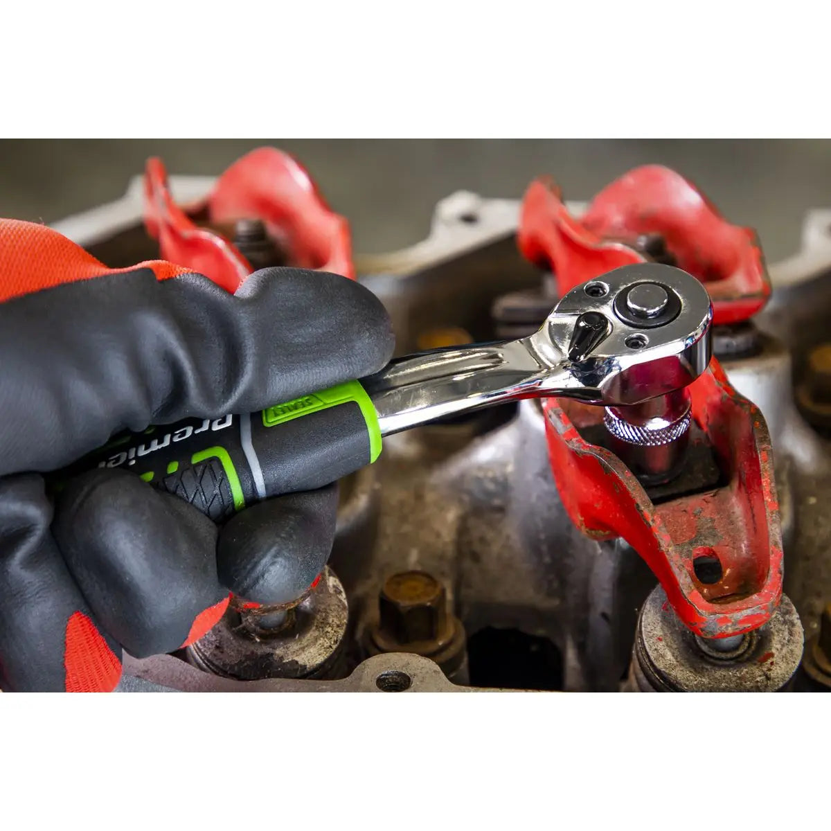 Sealey Premier Mechanic's Tool Kit 144pc Hi-Vis Green