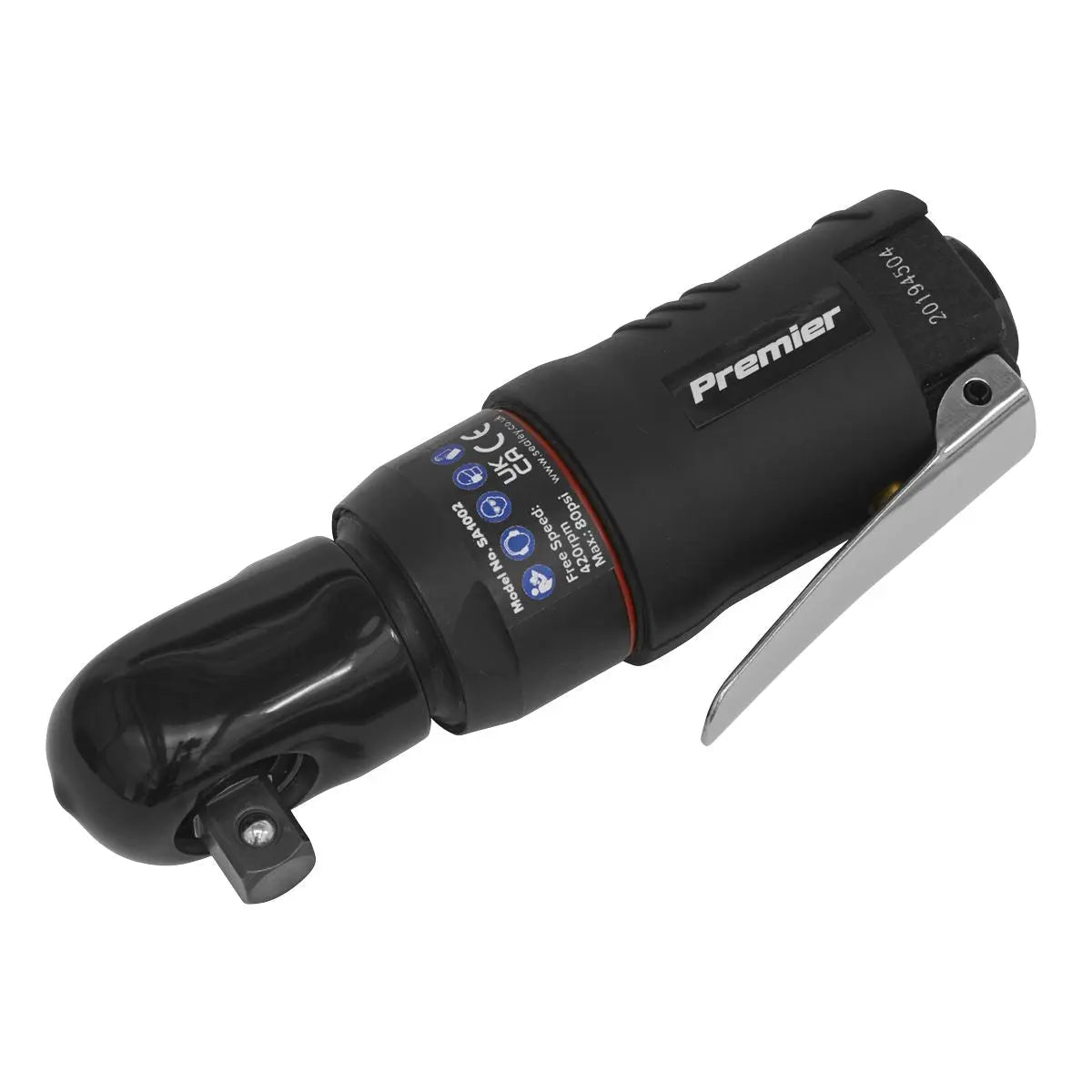 Sealey Premier Mini Air Ratchet Wrench 3/8"Sq Drive