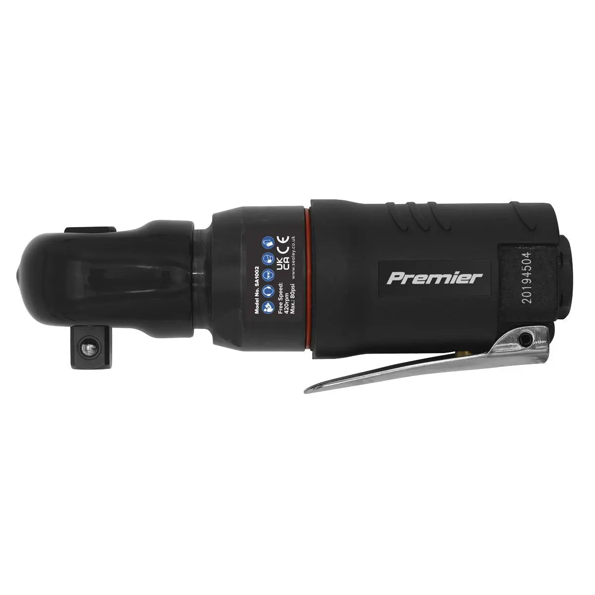 Sealey Premier Mini Air Ratchet Wrench 3/8"Sq Drive