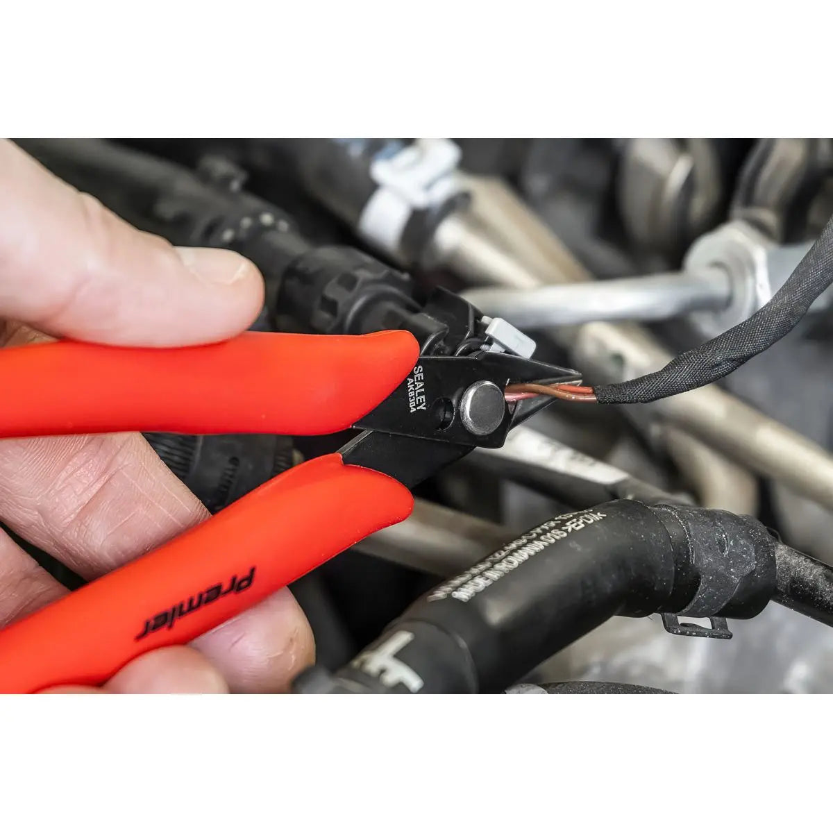 Sealey Premier Mini Flush Cut Pliers White Rose Tools