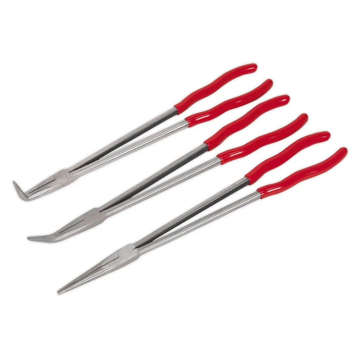 Sealey Premier Needle Nose Pliers Set 3pc Extra-Long 400mm