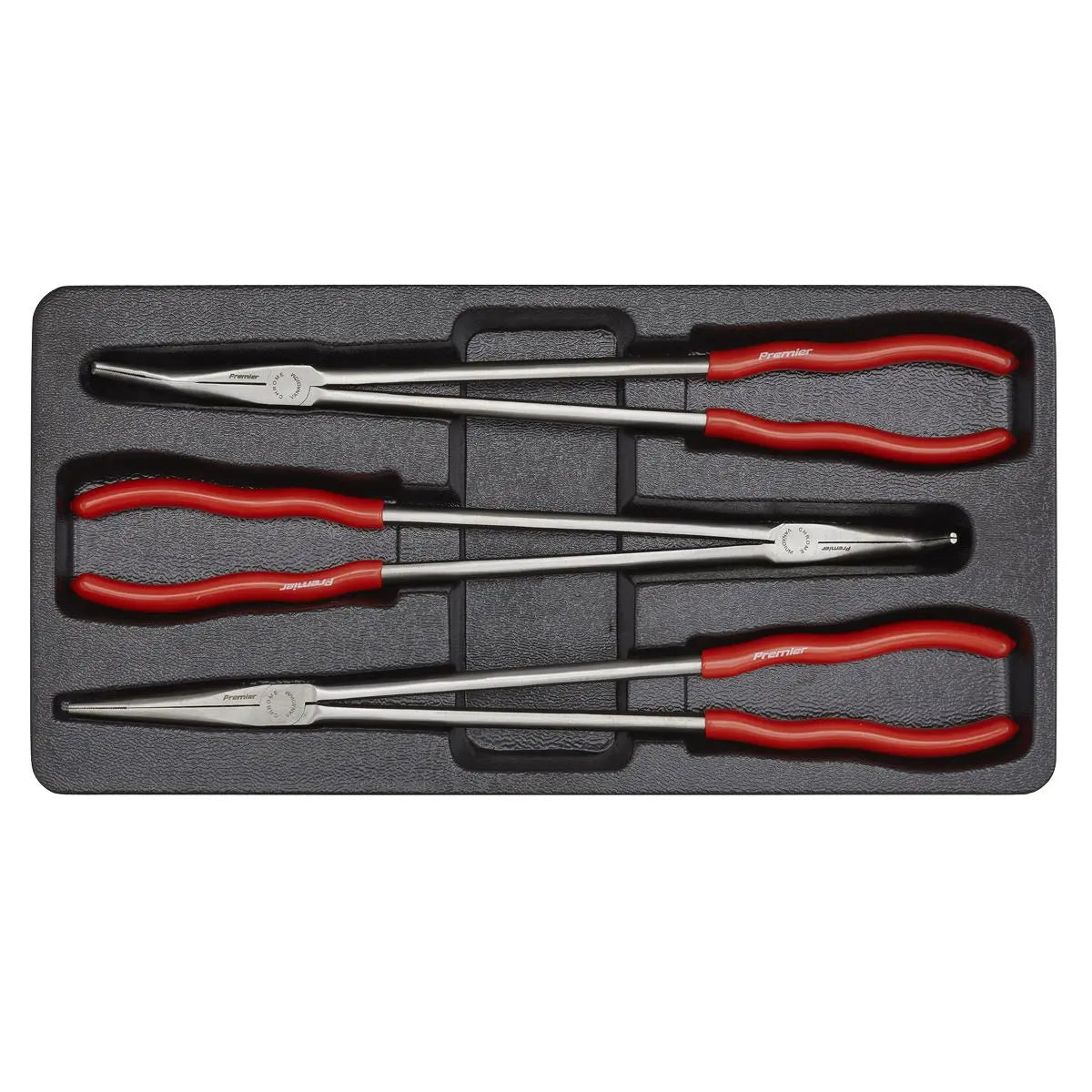 Sealey Premier Needle Nose Pliers Set 3pc Extra-Long 400mm