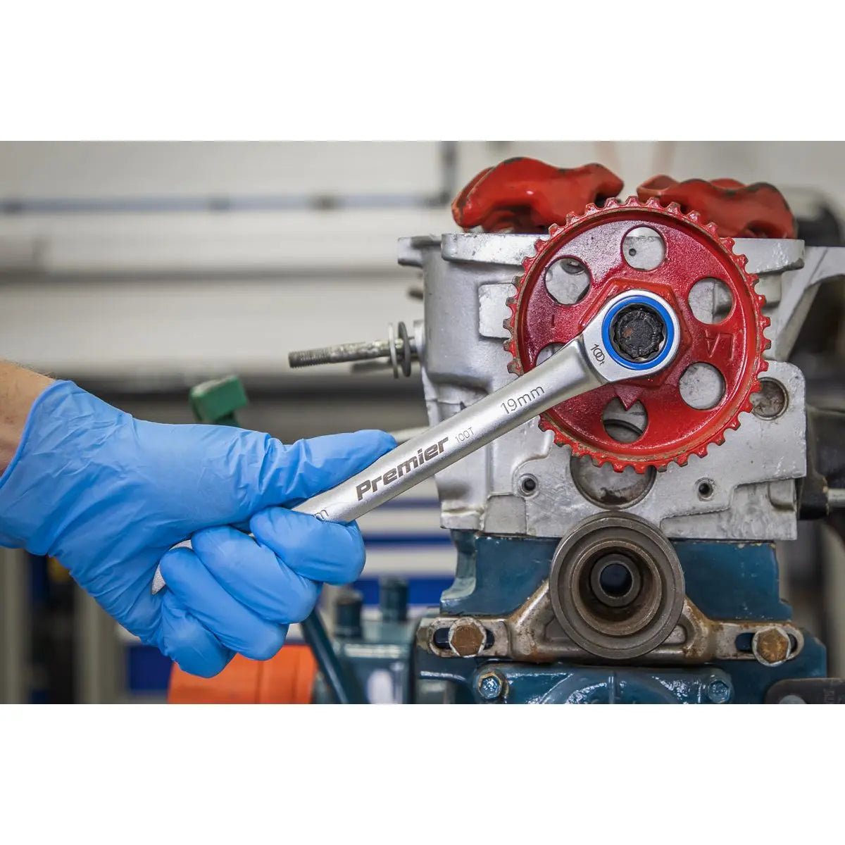 Sealey Premier Platinum Combination Ratchet Spanner Set 12pc Metric - Premier Platinum