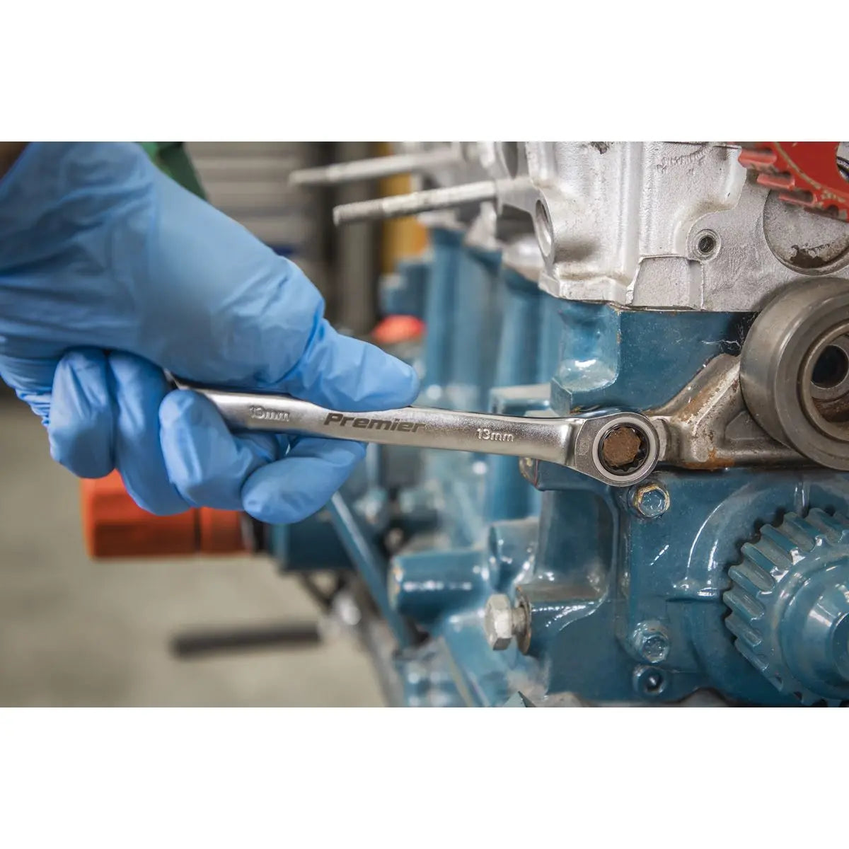 Sealey Premier Platinum Combination Ratchet Spanner Set 12pc Metric - Premier Platinum