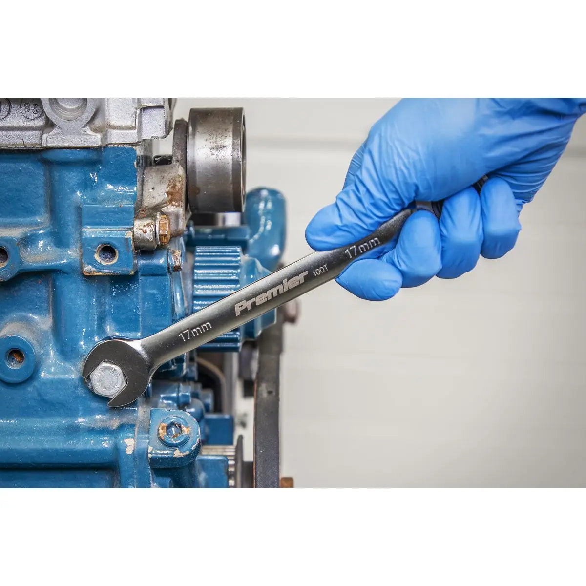 Sealey Premier Platinum Combination Ratchet Spanner Set 12pc Metric - Premier Platinum