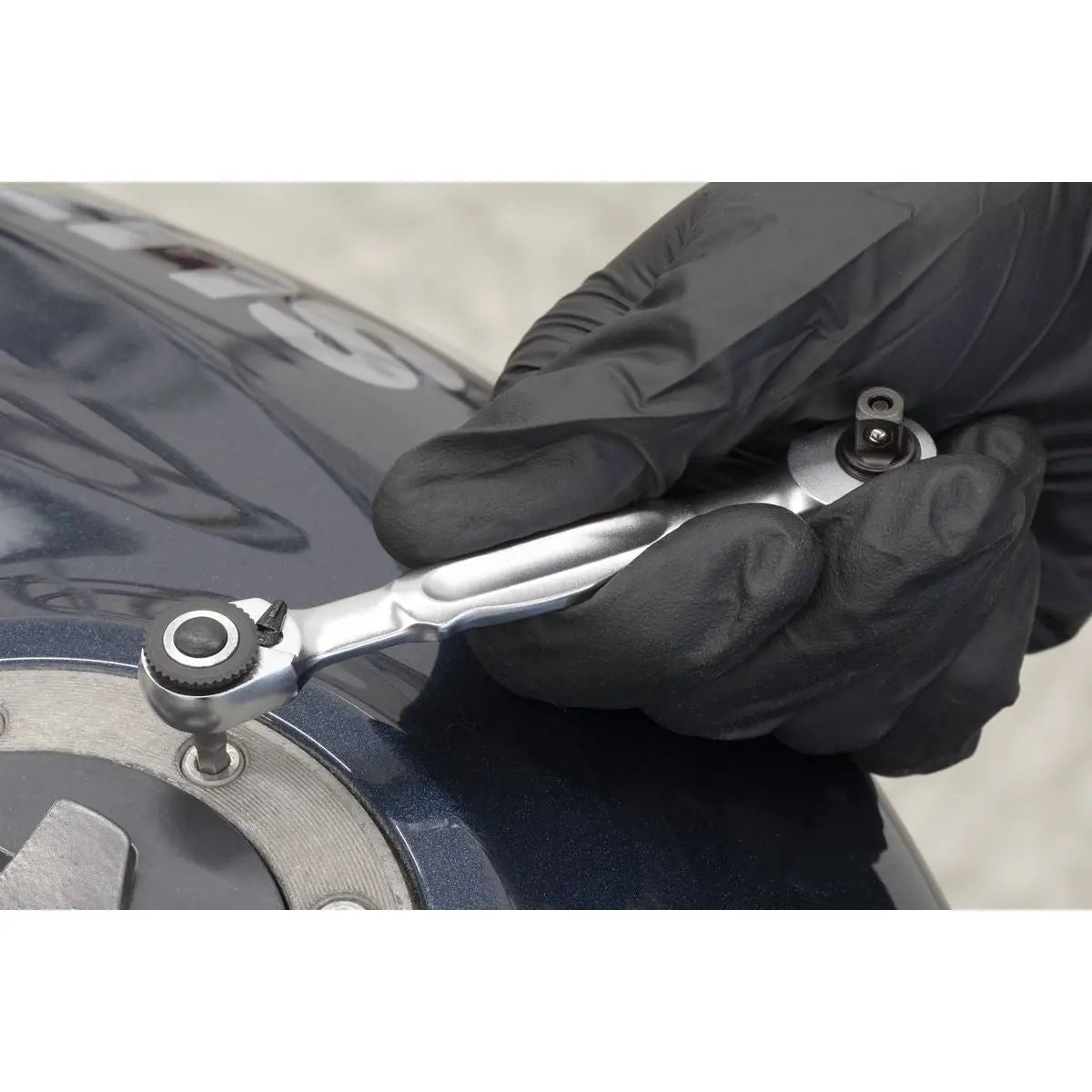 Sealey Premier Platinum Micro Ratchet Bit Driver & Wrench 1/4"Sq & 1/4"Hex Drive  White Rose Tools