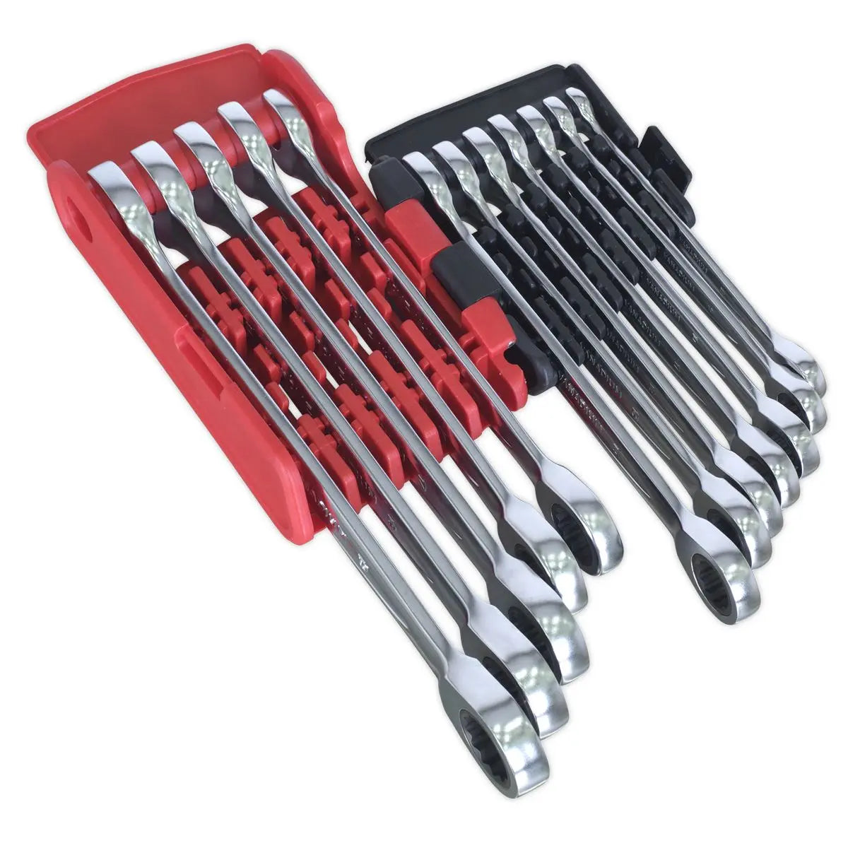 Sealey Premier Platinum Ratchet Combination Spanner Set 12pc - Metric - Premier Platinum