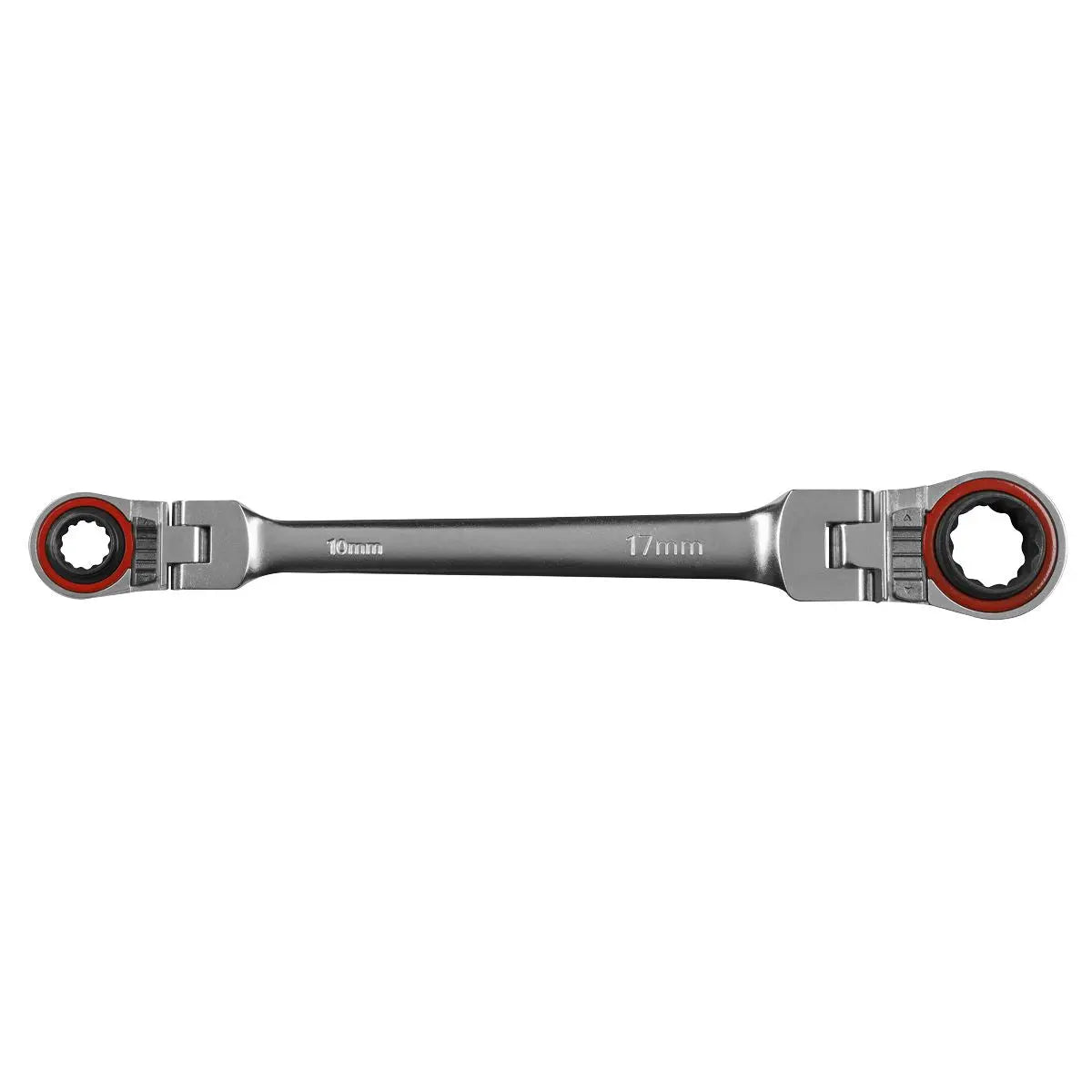 Sealey Premier Platinum Ratchet Ring Spanner 4-in-1 Flexi-Head Reversible Metric Premier Platinum