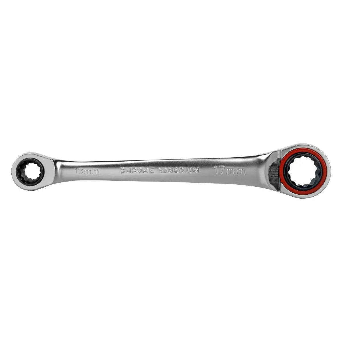 Sealey Premier Platinum Ratchet Ring Spanner 4-in-1 Reversible Metric Premier Platinum