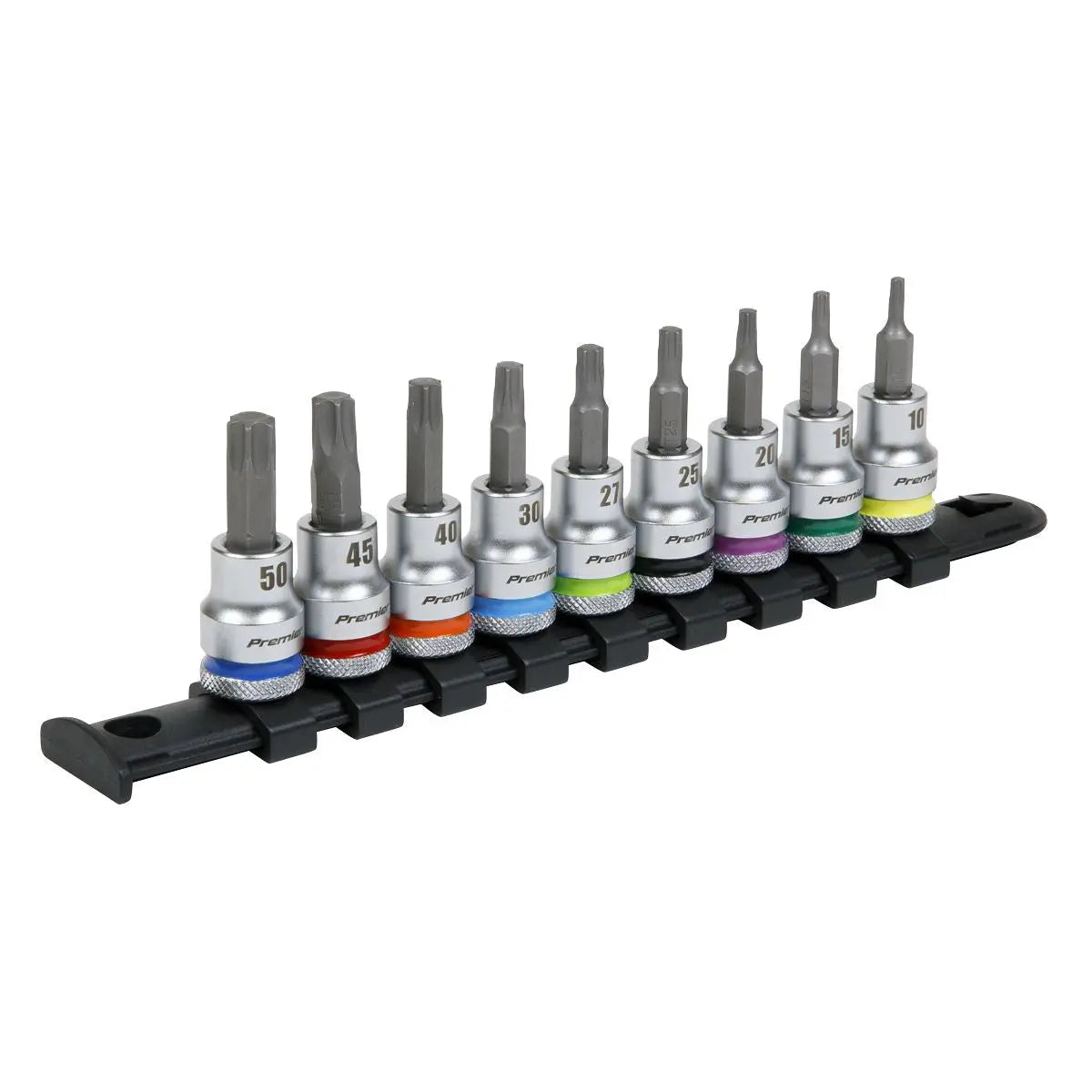 Sealey Premier Platinum TRX-Star* Socket Bit Set 9pc 3/8"Sq Drive - Premier Platinum