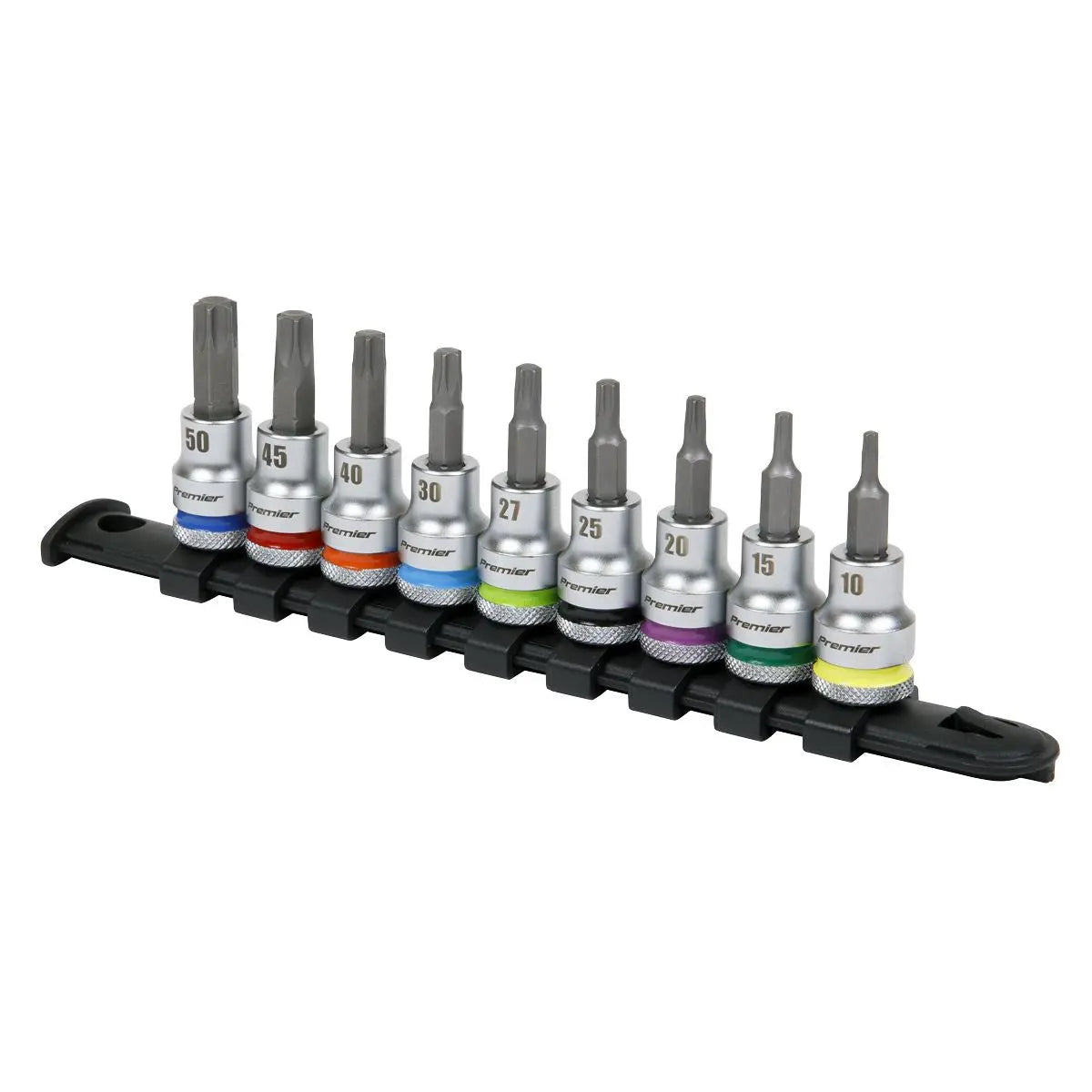 Sealey Premier Platinum TRX-Star* Socket Bit Set 9pc 3/8"Sq Drive - Premier Platinum