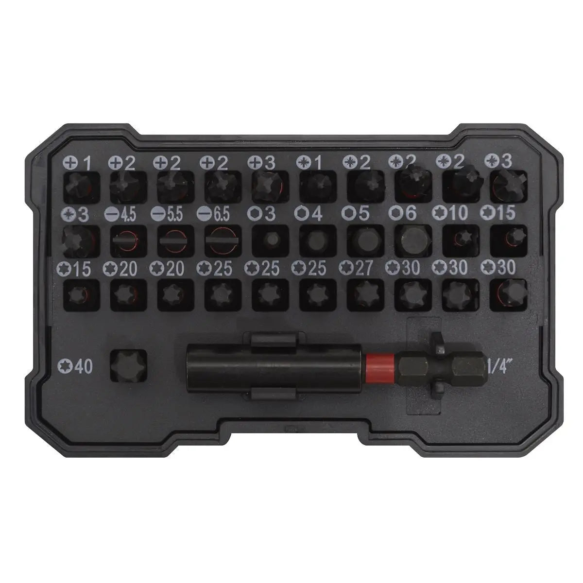 Sealey Premier Power Tool Bit Set 32pc Impact Grade
