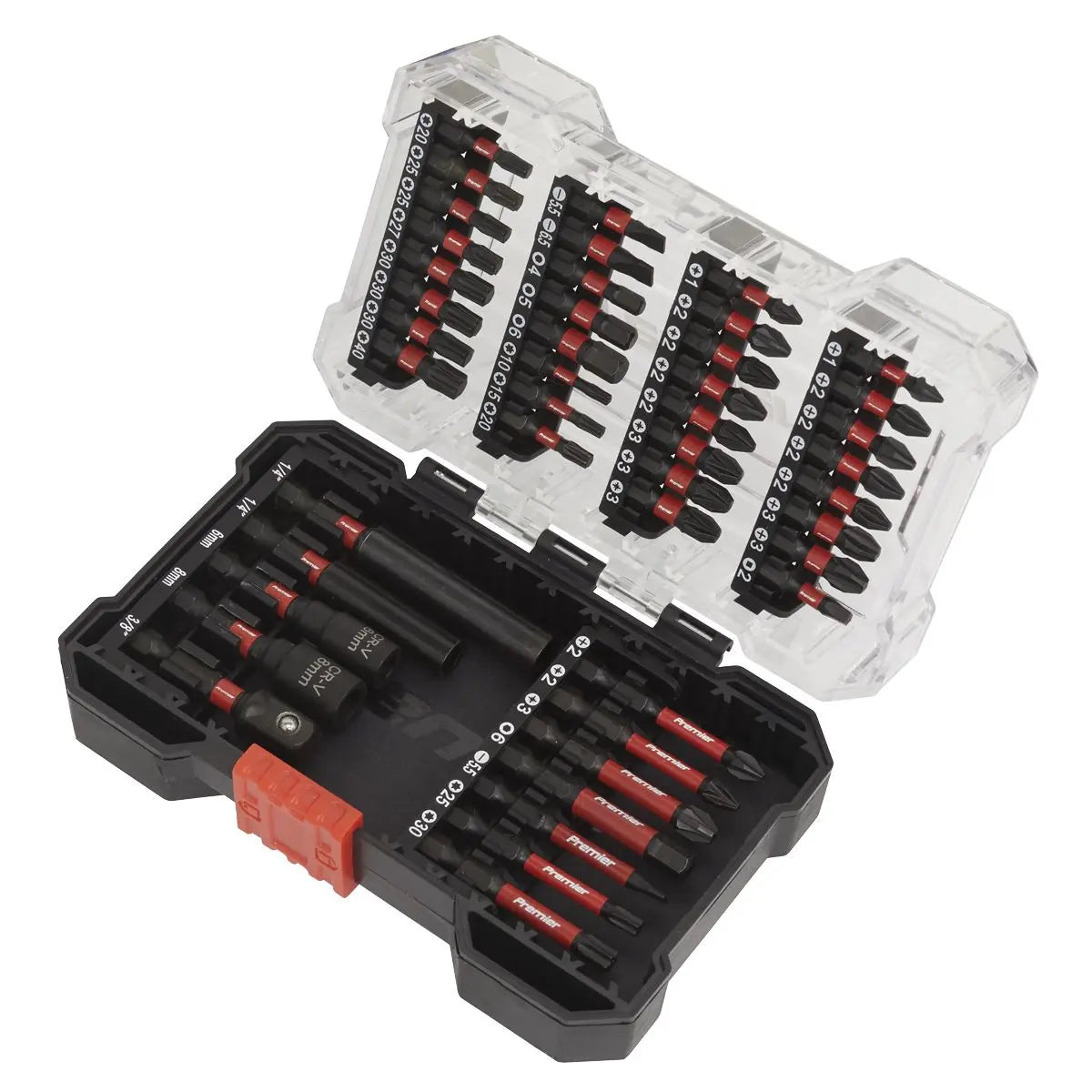 Sealey Premier Power Tool Bit Set 44pc Impact Grade