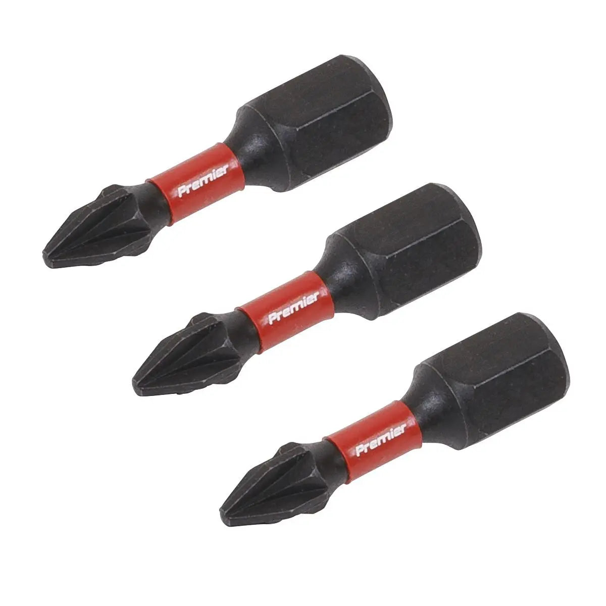Sealey Premier Pozi #1 Impact Power Tool Bits 25mm - 3pc
