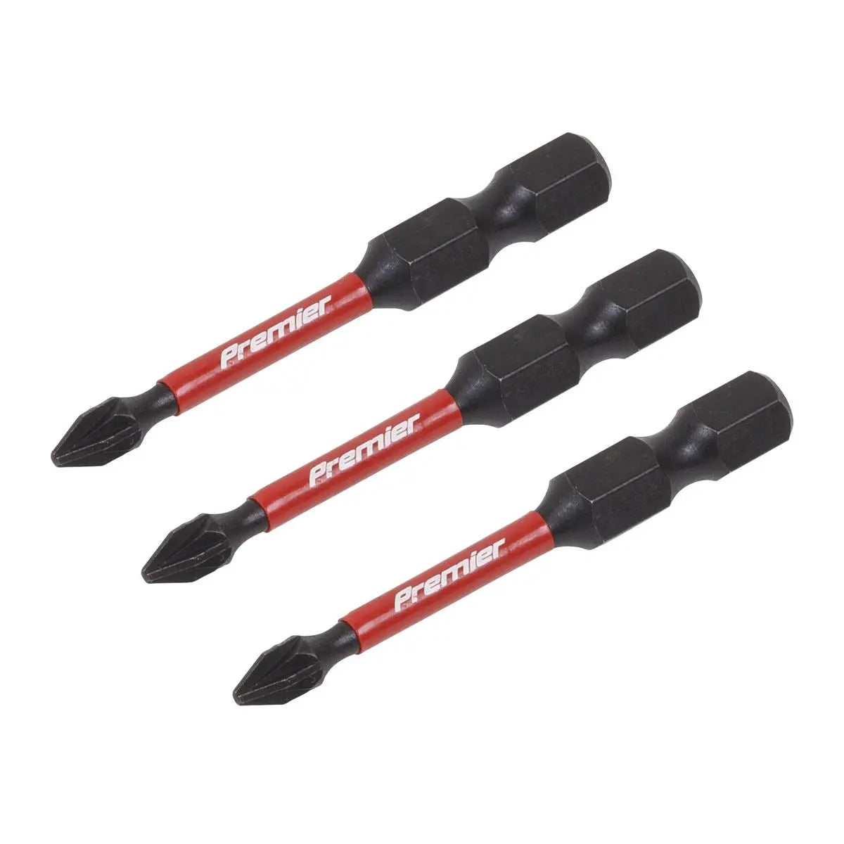 Sealey Premier Pozi #1 Impact Power Tool Bits 50mm - 3pc