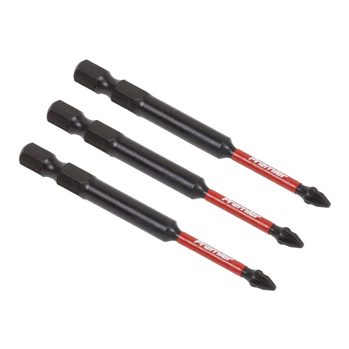 Sealey Premier Pozi #1 Impact Power Tool Bits 75mm - 3pc