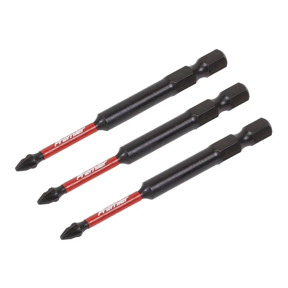 Sealey Premier Pozi #1 Impact Power Tool Bits 75mm - 3pc