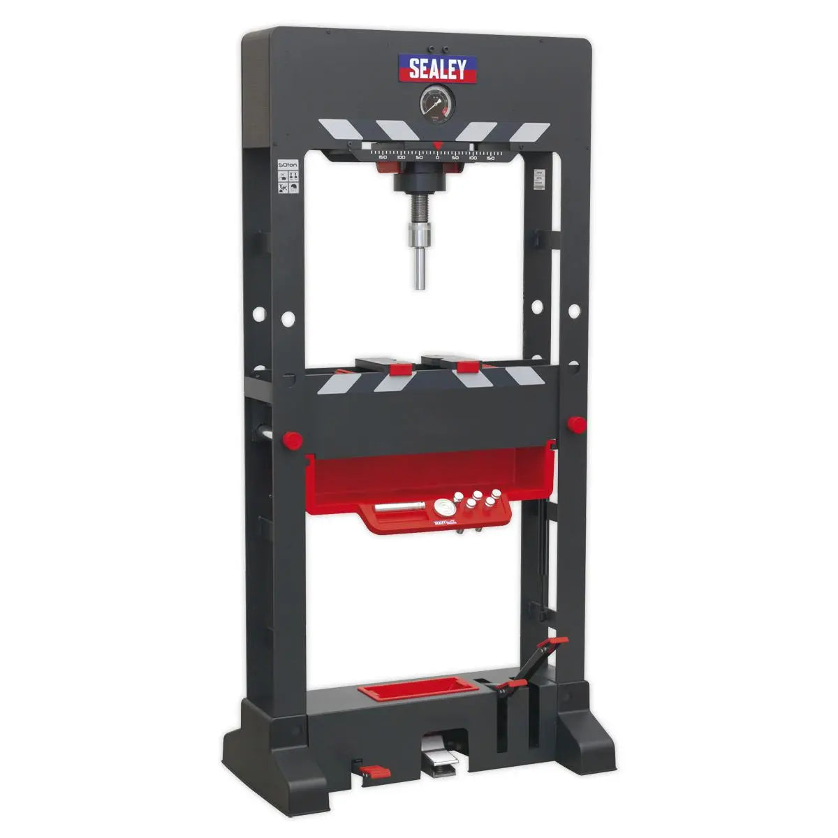 Sealey Premier Premier Air/Hydraulic Press 50 Tonne Floor Type with Sliding Ram and Foot Pedal