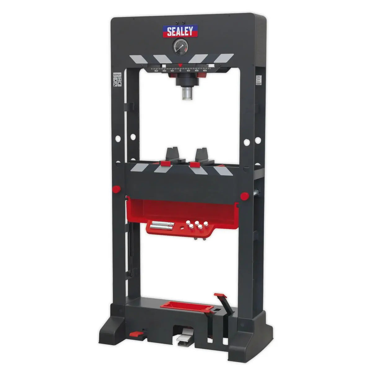 Sealey Premier Premier Air/Hydraulic Press 50 Tonne Floor Type with Sliding Ram and Foot Pedal