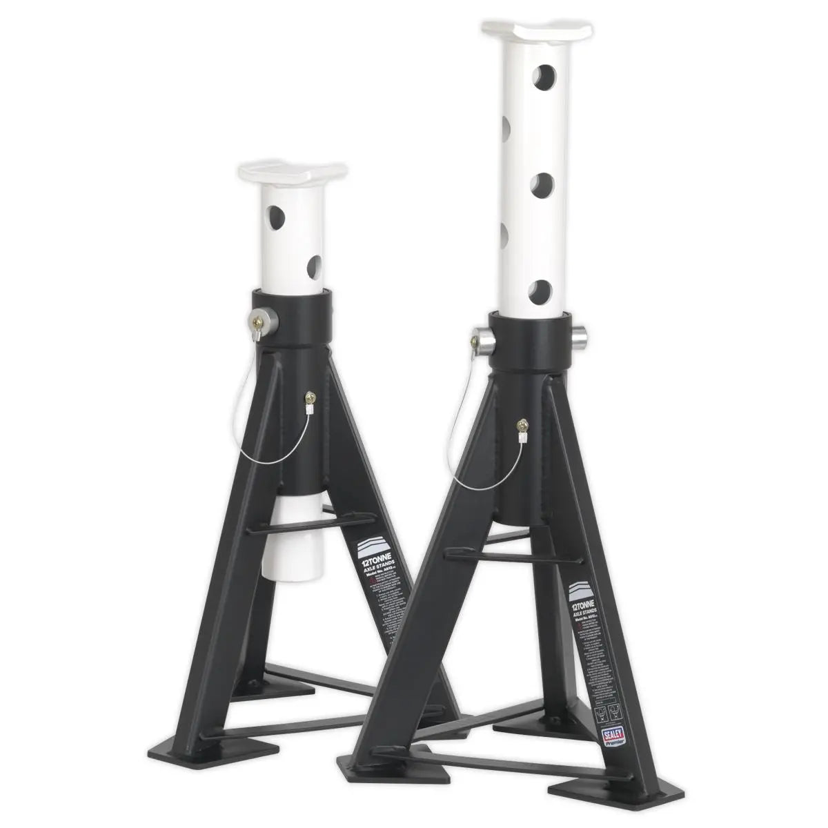 Sealey Premier Premier Axle Stands (Pair) 12 Tonne Capacity per Stand High Level