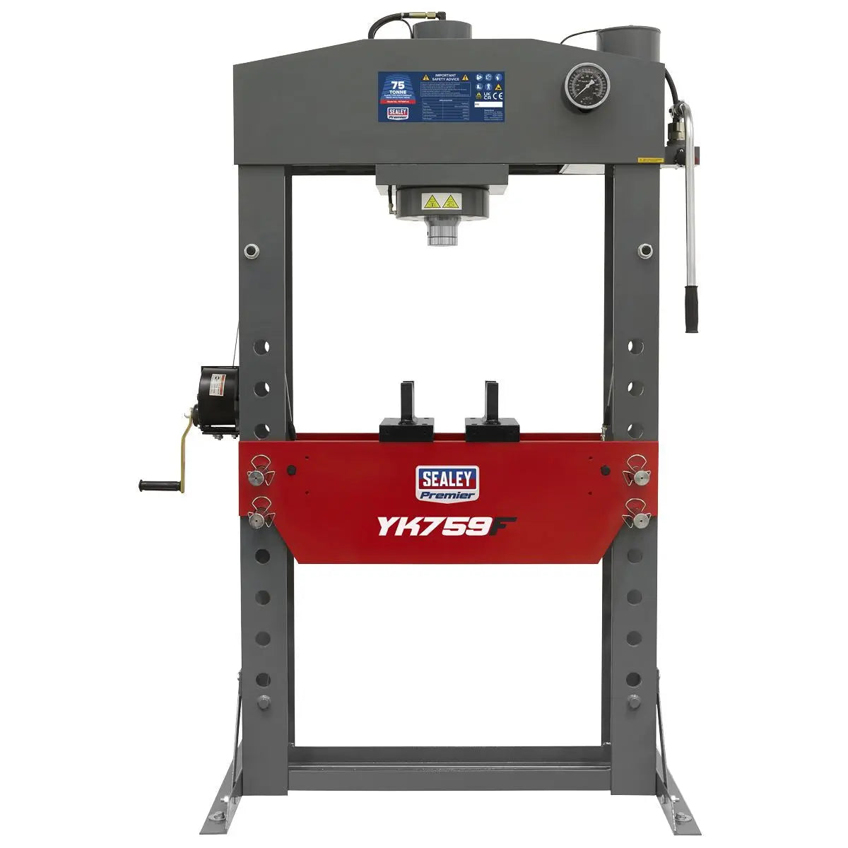 Sealey Premier Premier Hydraulic Floor Type Press 75 Tonne
