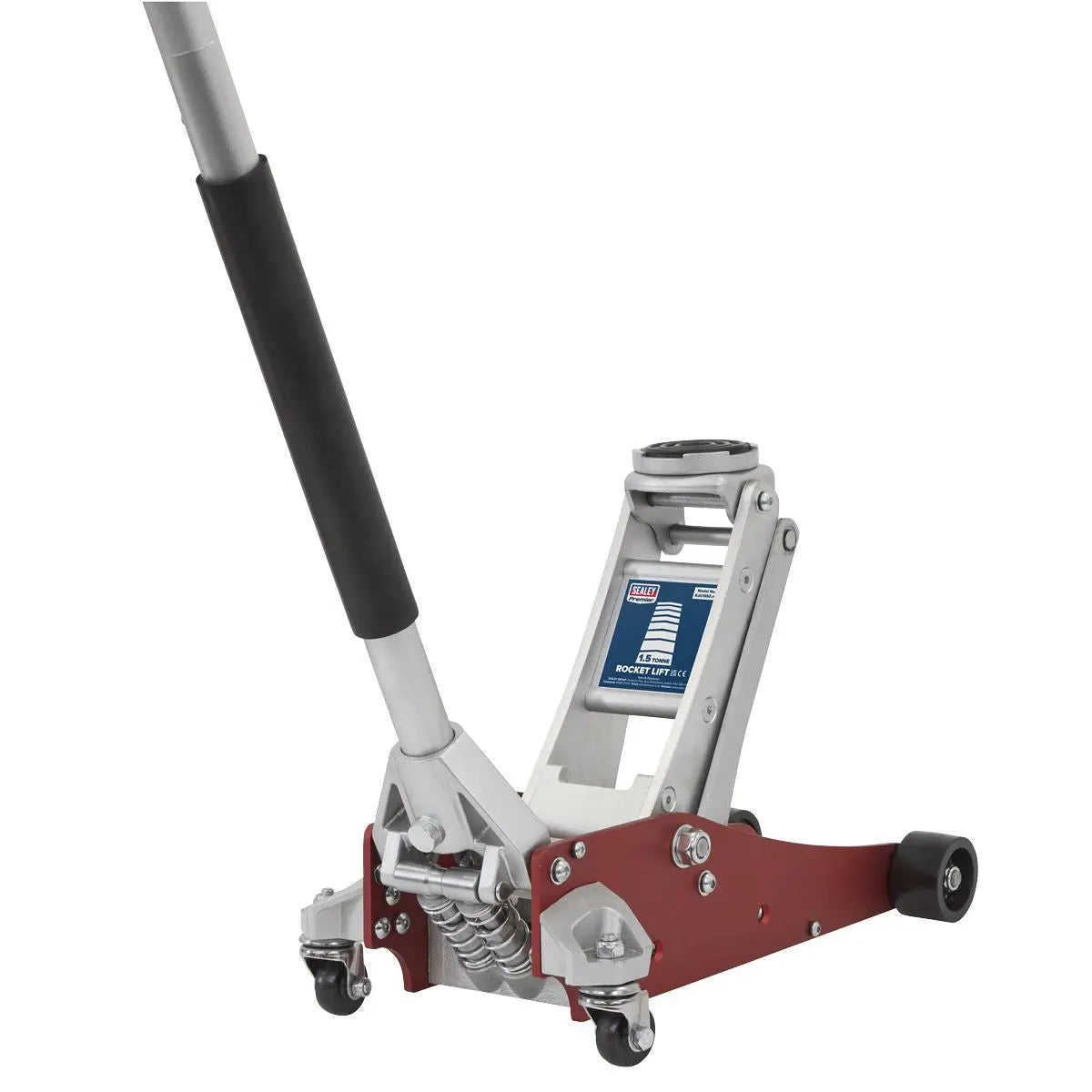 Sealey Premier Premier Low Profile Aluminium Trolley Jack with Rocket Lift 1.5 Tonne