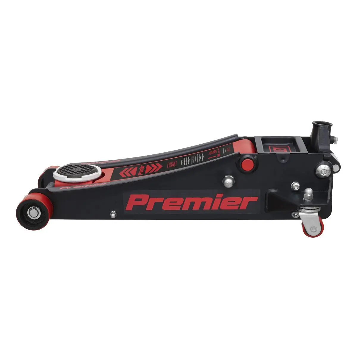Sealey Premier Premier Low Profile Trolley Jack with Rocket Lift 3 Tonne - Red