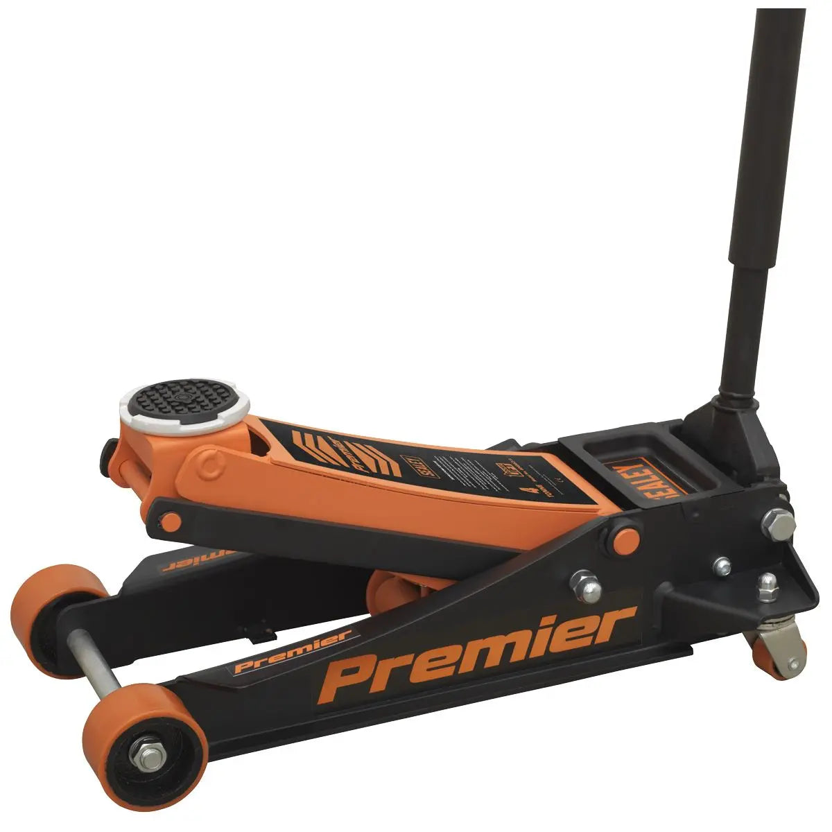 Sealey Premier Premier Low Profile Trolley Jack with Rocket Lift 4 Tonne - Orange