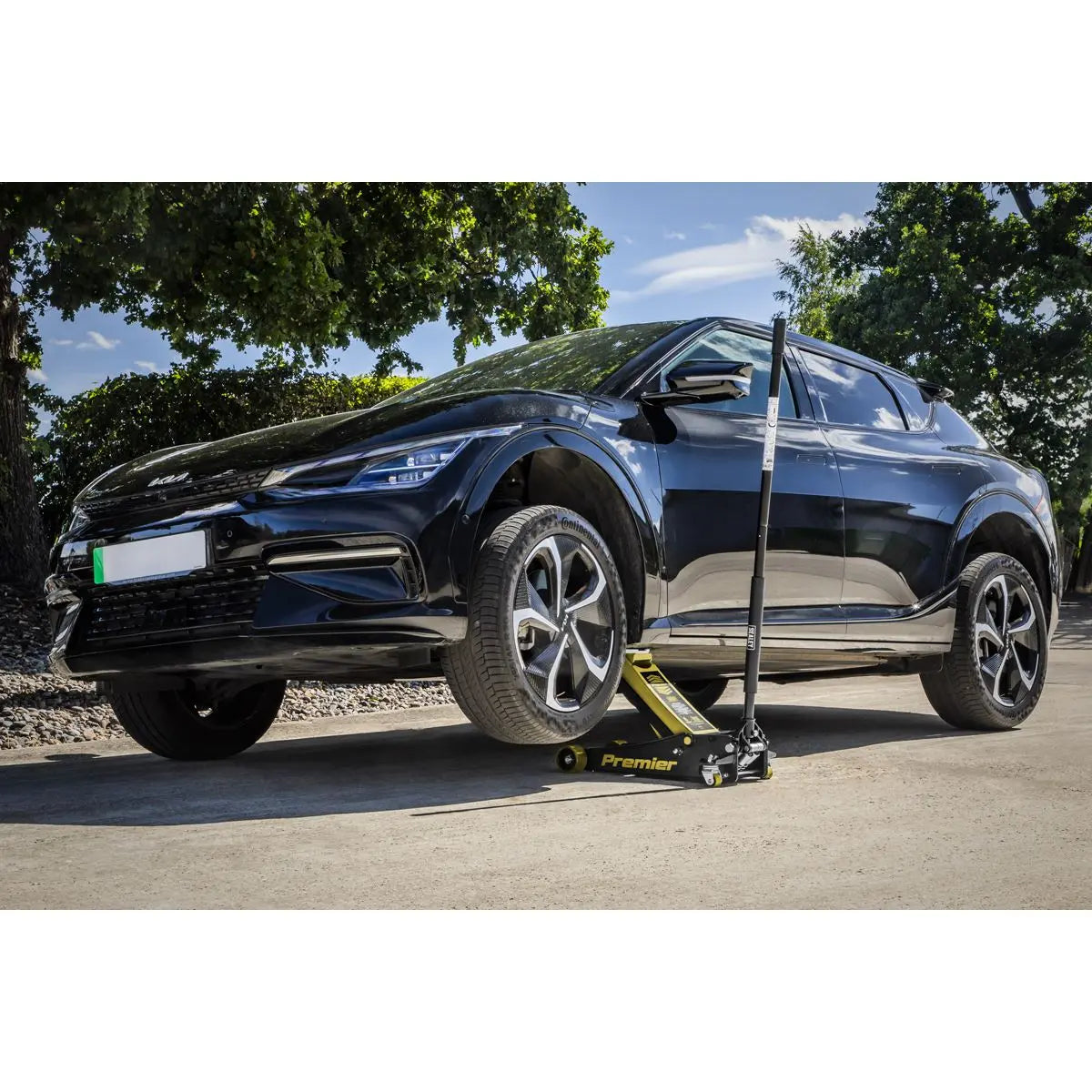 Sealey Premier Premier Low Profile Trolley Jack with Rocket Lift 4 Tonne - Yellow