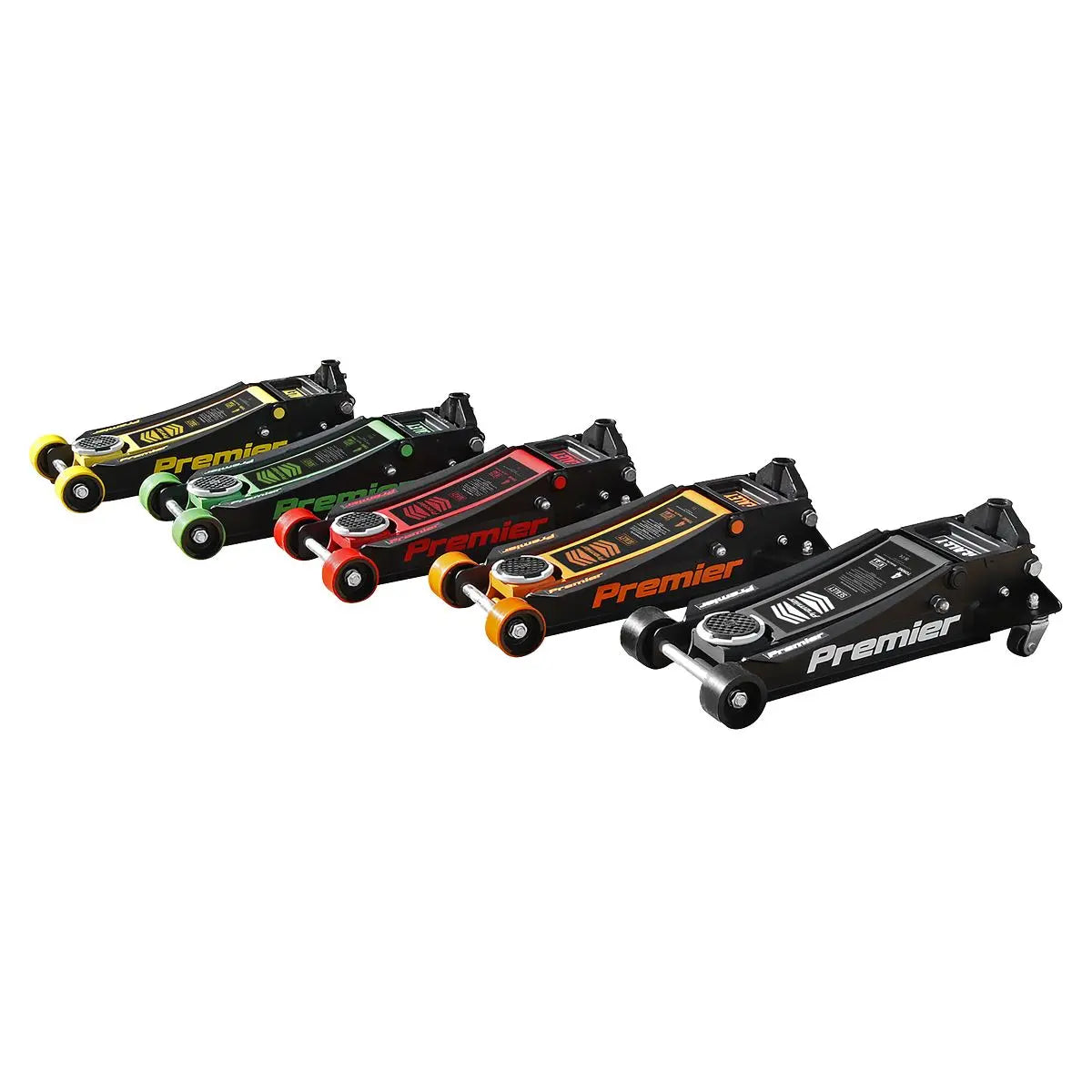 Sealey Premier Premier Low Profile Trolley Jack with Rocket Lift 4 Tonne - Yellow