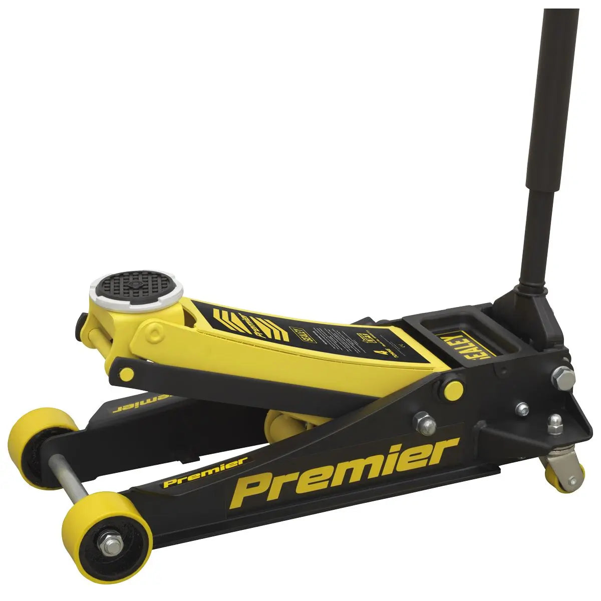 Sealey Premier Premier Low Profile Trolley Jack with Rocket Lift 4 Tonne - Yellow