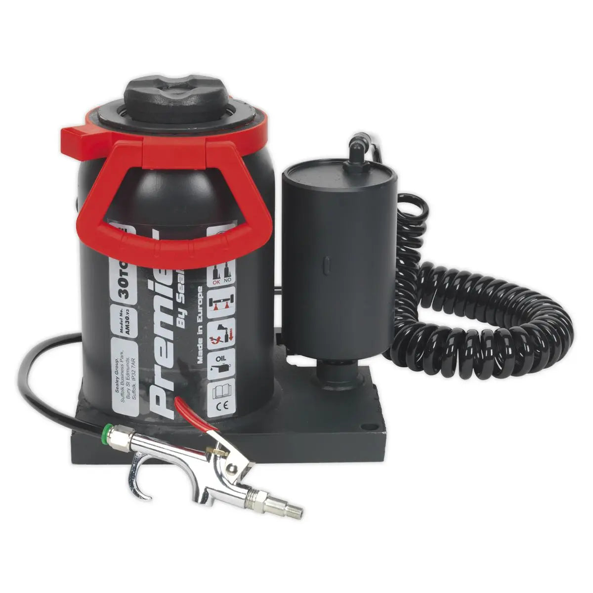 Sealey Premier Premier Manual/Air Hydraulic Bottle Jack 30 Tonne