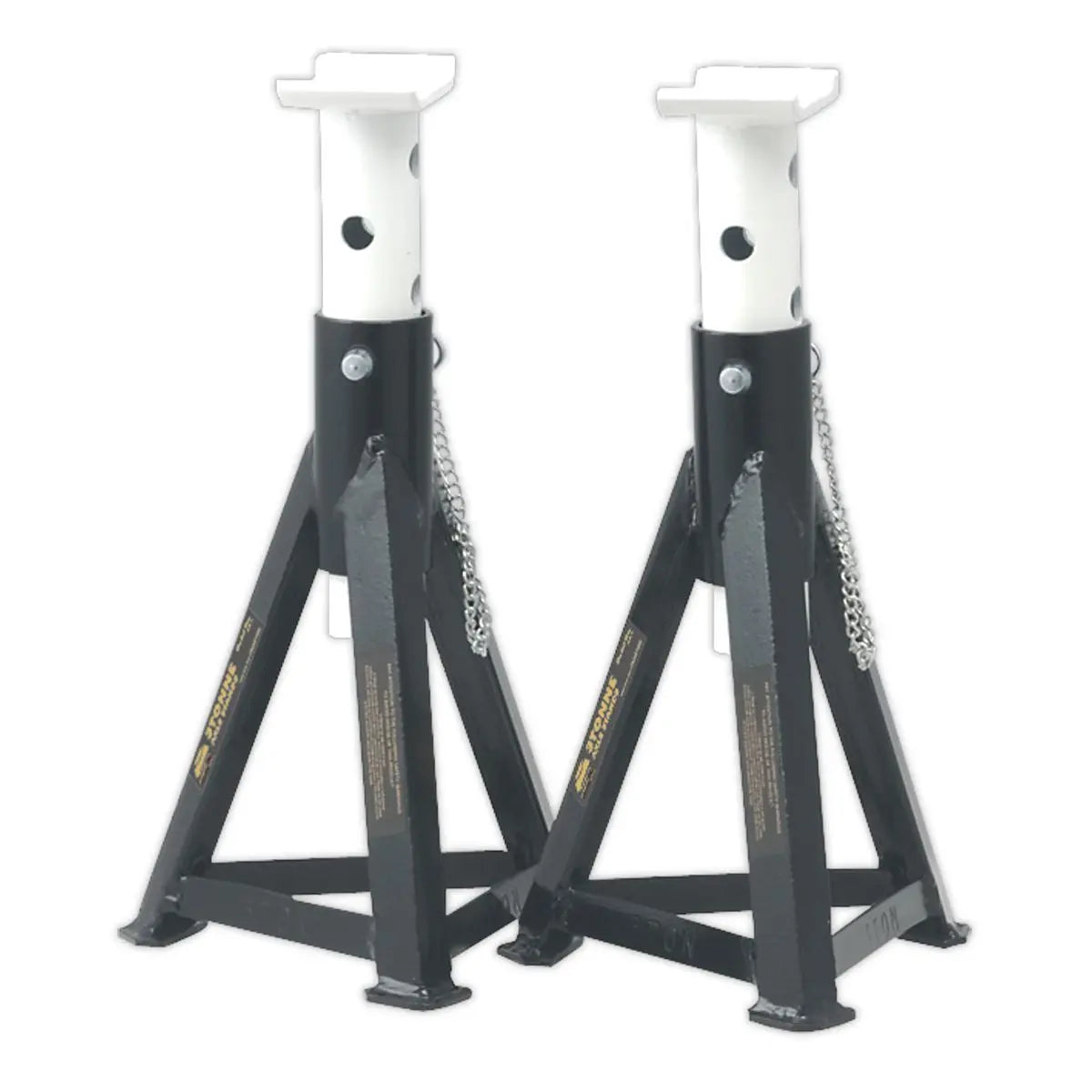 Sealey Premier Premier Trolley Jack 3 Tonne & Axle Stands (Pair) 3 Tonne per Stand Combo  White Rose Tools