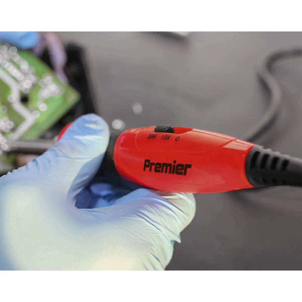 Sealey Premier Professional Soldering Iron with Long-Life Tip Dual Wattage 15/30W/230V