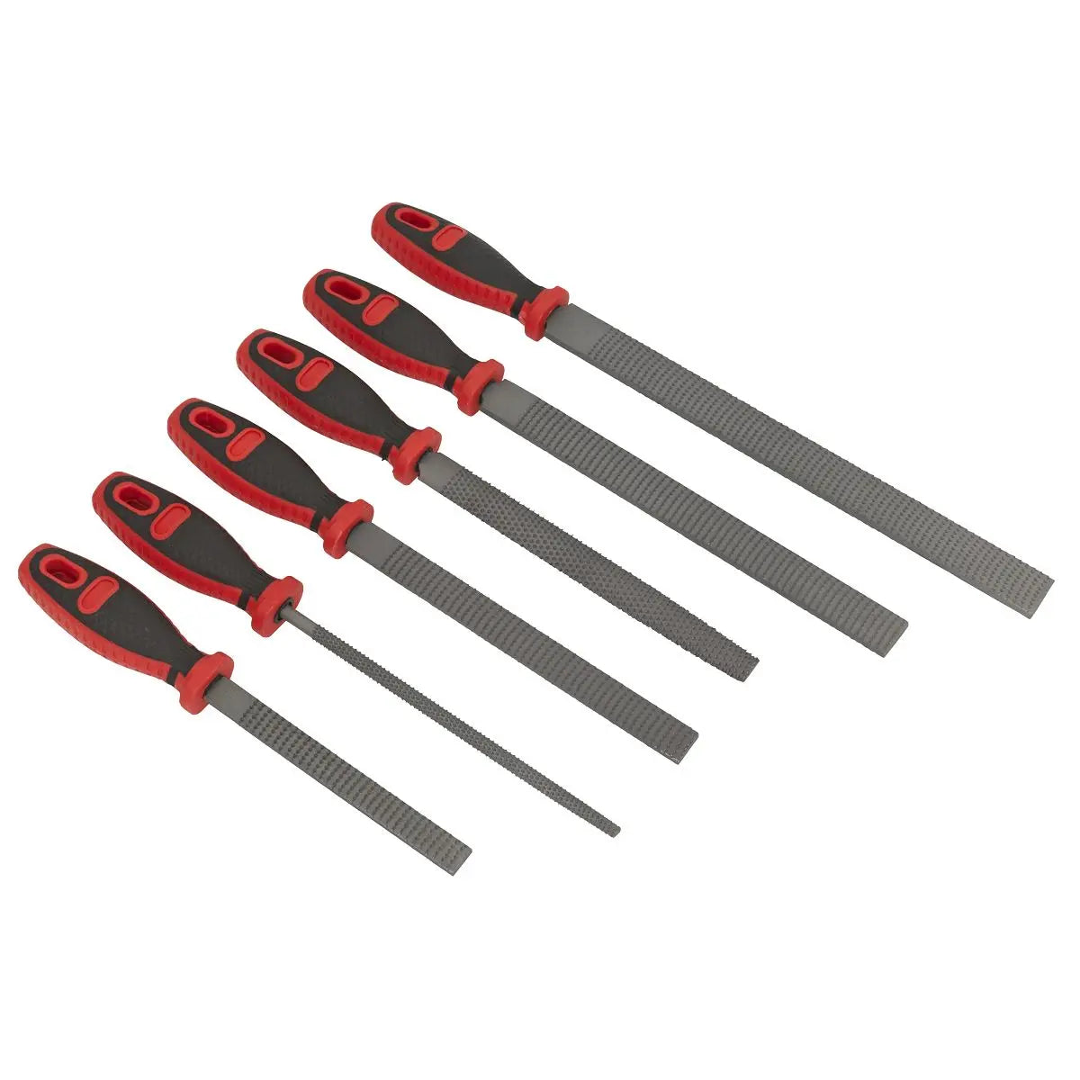 Sealey Premier Rasp File Set 6pc White Rose Tools