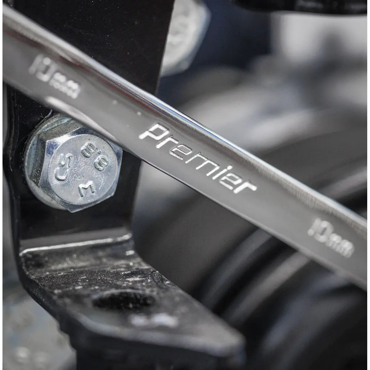 Sealey Premier Ratchet Spanner Set with Tool Tray 14pc White Rose Tools