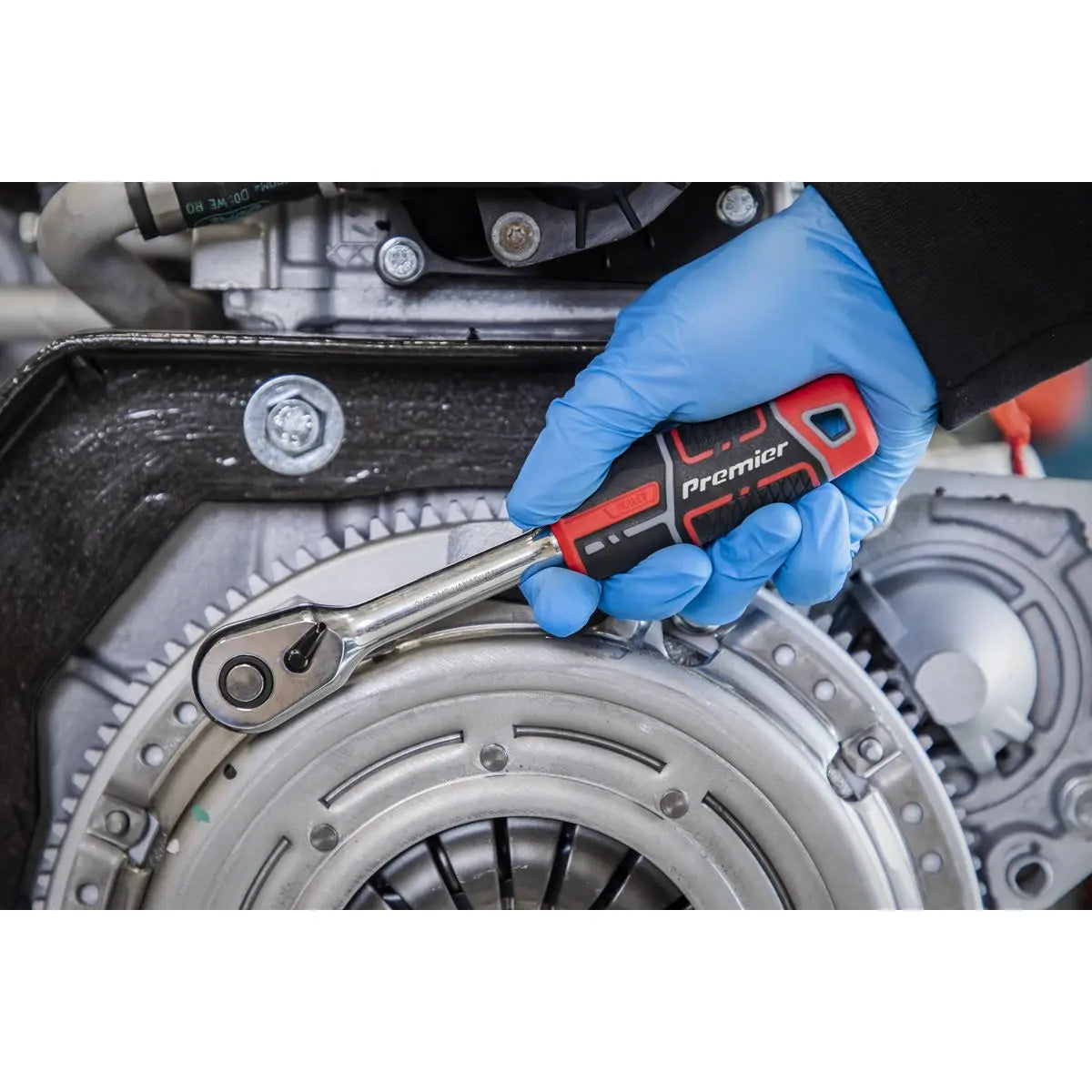 Sealey Premier Ratchet Wrench 3/8"Sq Drive Flip Reverse White Rose Tools