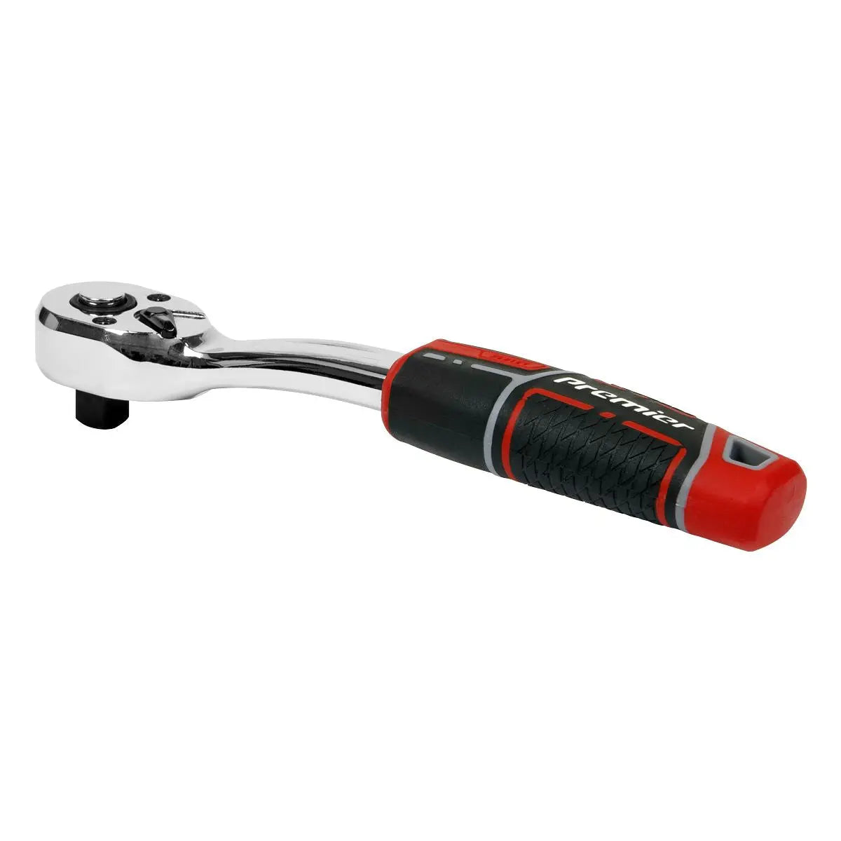 Sealey Premier Ratchet Wrench 3/8"Sq Drive Offset Pear-Head with Flip Reverse White Rose Tools