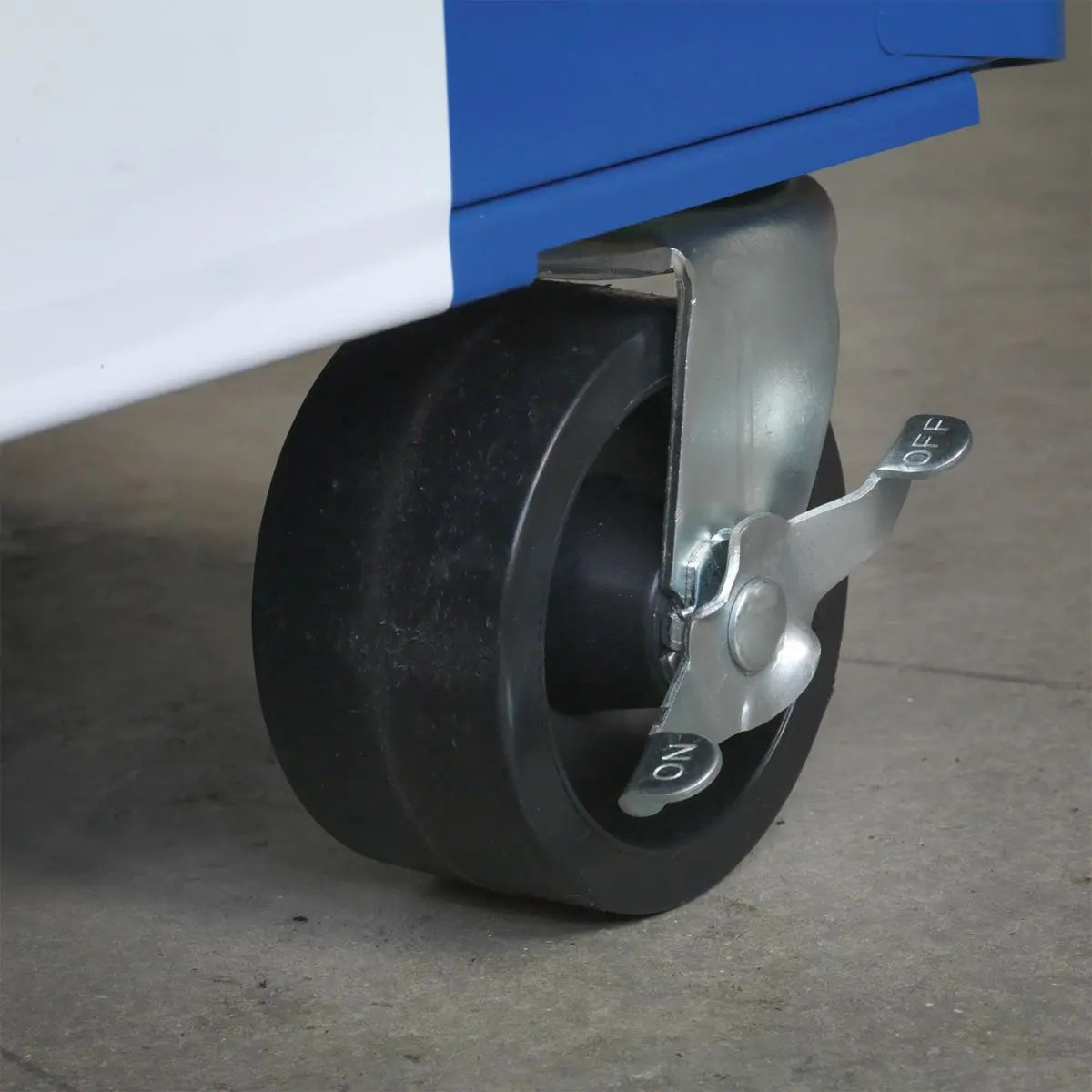 Sealey Premier Retro Style Topchest, Mid-Box Tool Chest & Rollcab Combination 10 Drawer Blue/White Stripes