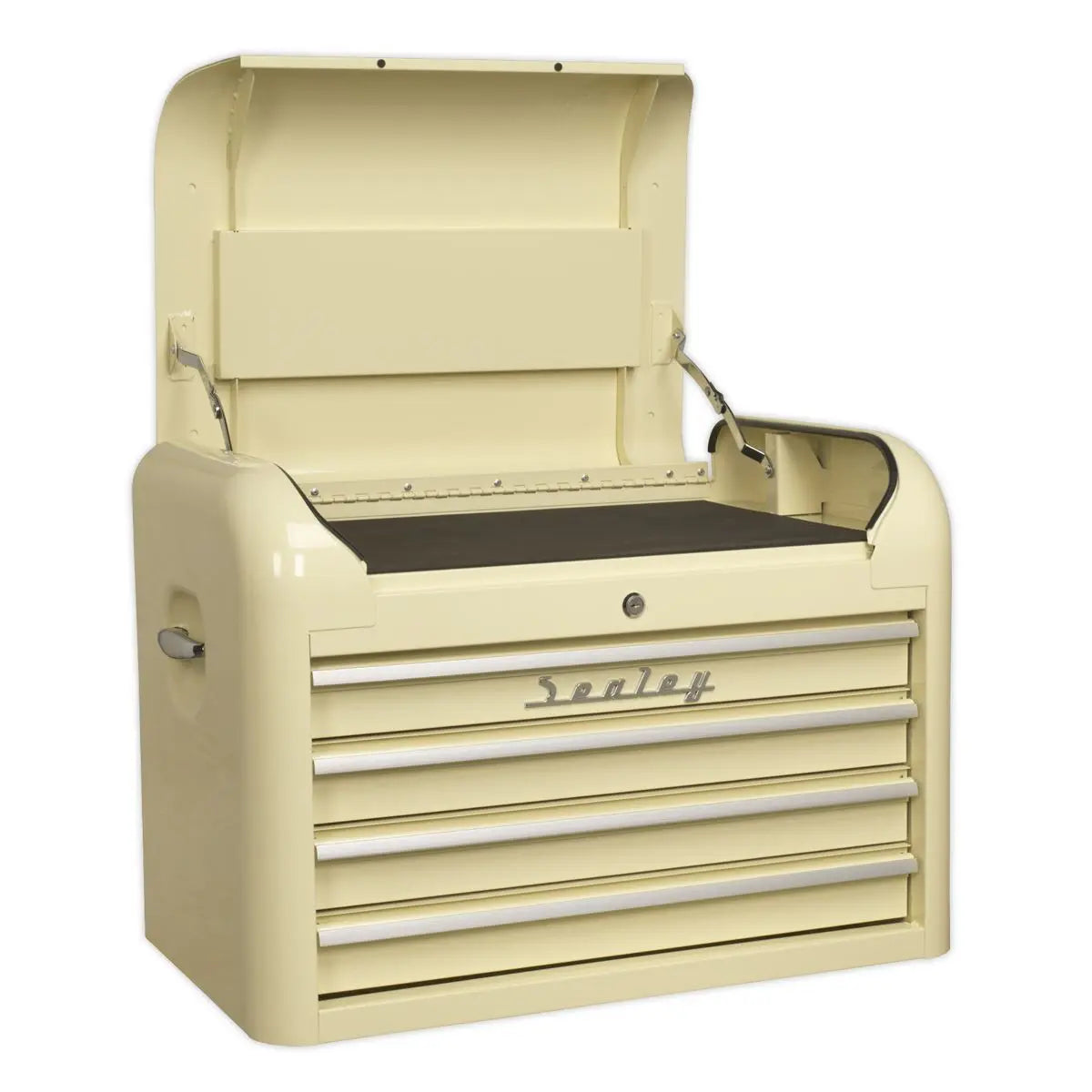 Sealey Premier Retro Style Topchest, Mid-Box Tool Chest & Rollcab Combination 10 Drawer Cream
