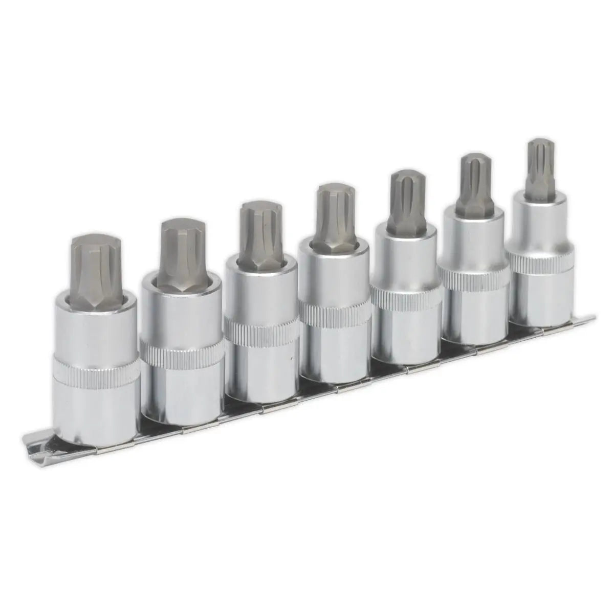 Sealey Premier Ribe Socket Bit Set 7pc 1/2"Sq Drive 55mm