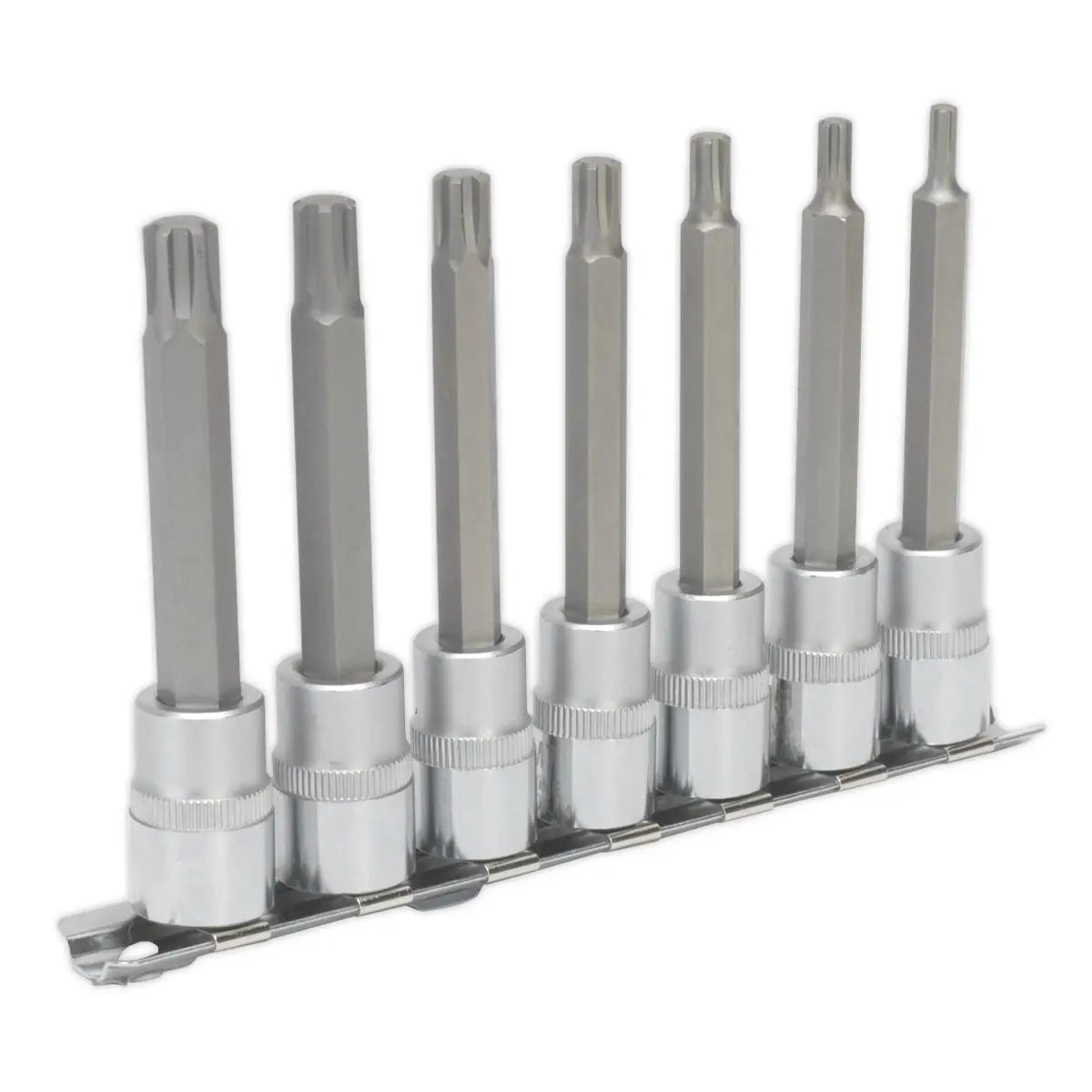 Sealey Premier Ribe Socket Bit Set 7pc 3/8"Sq Drive 95mm