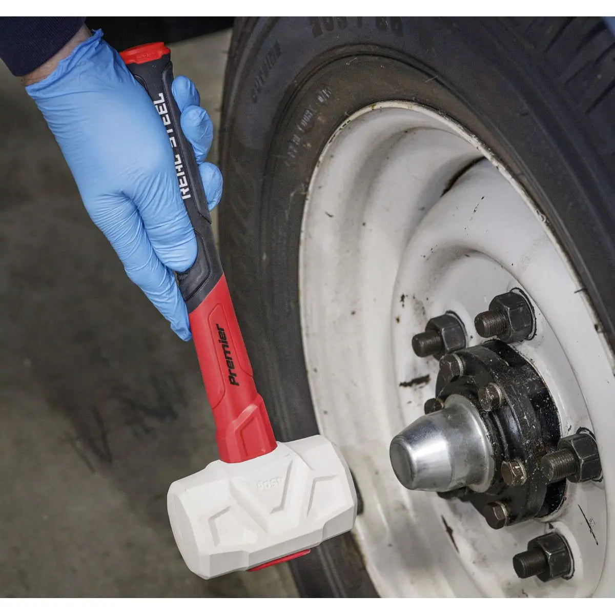 Sealey Premier Rubber Mallet with Fibreglass Shaft 16oz