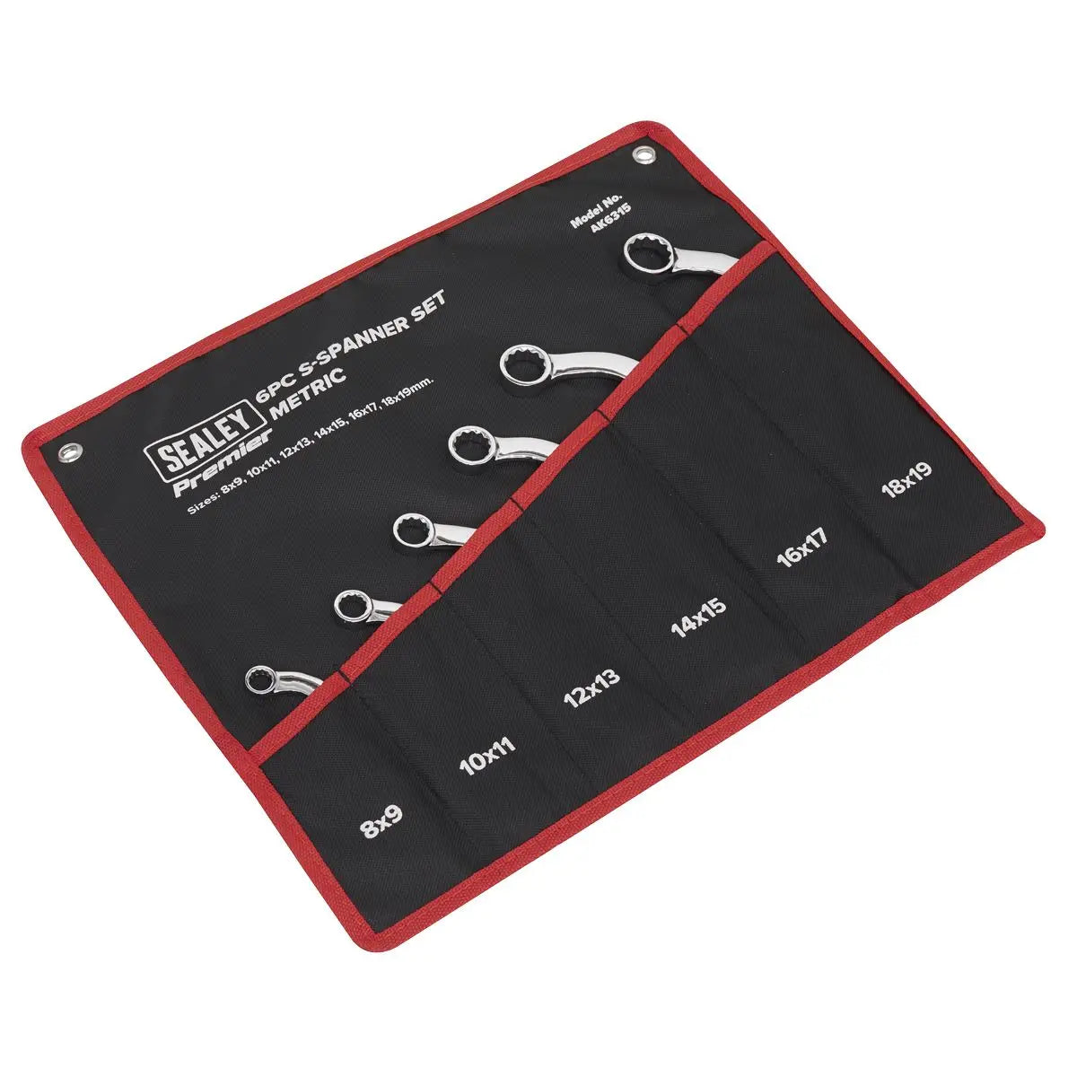 Sealey Premier S-Spanner Set 6pc - Metric