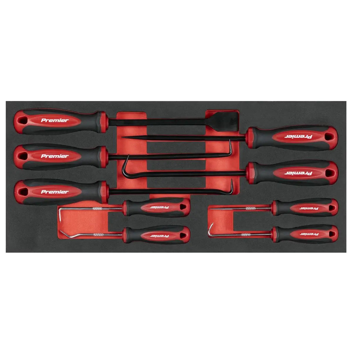 Sealey Premier Scraper & Hook Set with Tool Tray 9pc  White Rose Tools