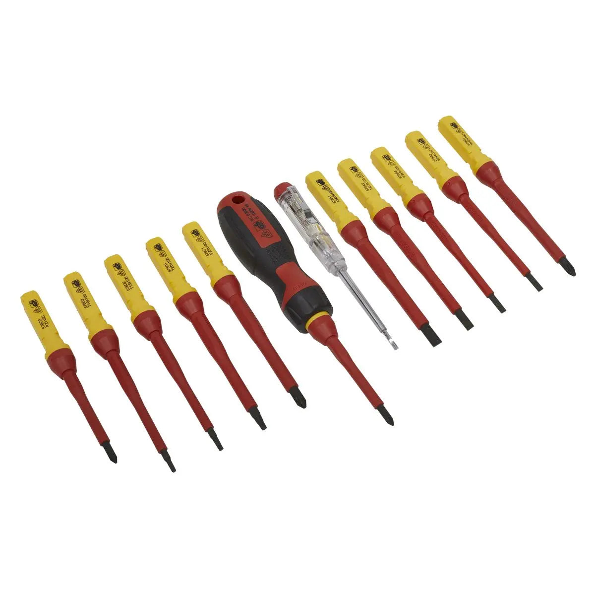 Sealey Premier Screwdriver Set 13pc Interchangeable - VDE Approved