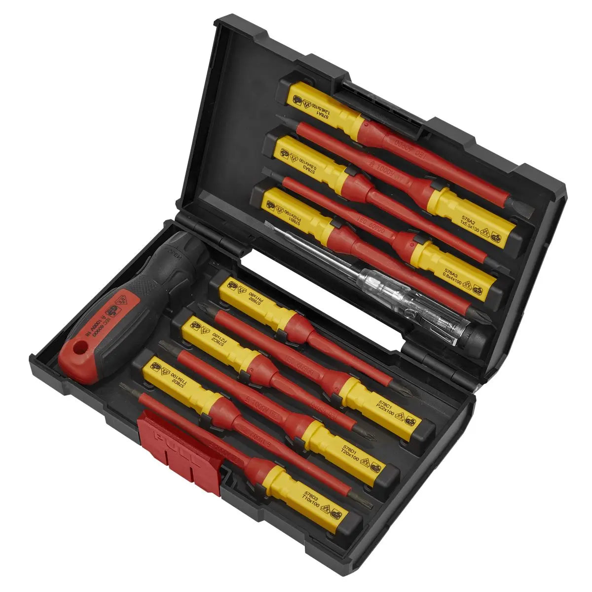 Sealey Premier Screwdriver Set 13pc Interchangeable - VDE Approved
